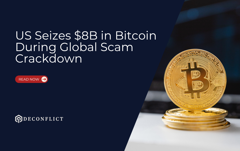 US Seizes $8B in Bitcoin During Global Scam Crackdown