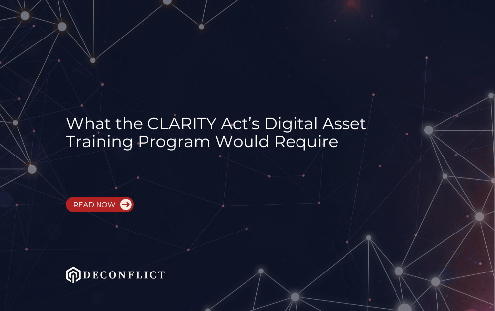 Digital-asset investigators reviewing crypto transaction data and cross-agency intelligence.